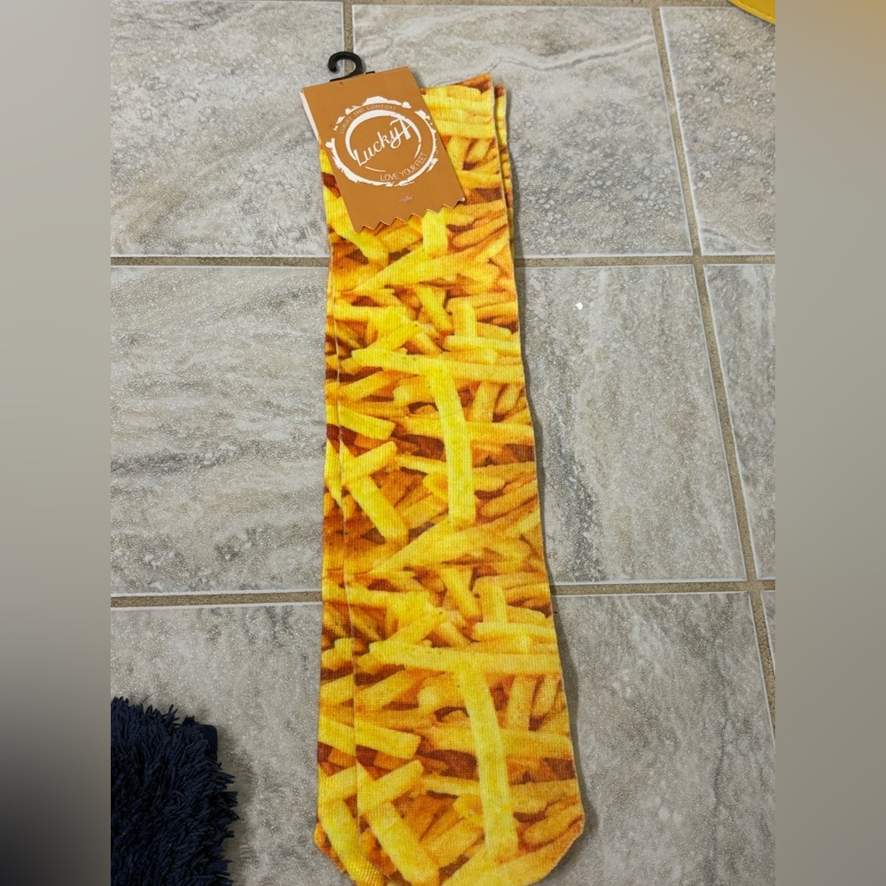 Lucky 7 Love Your Feet French Fry Socks